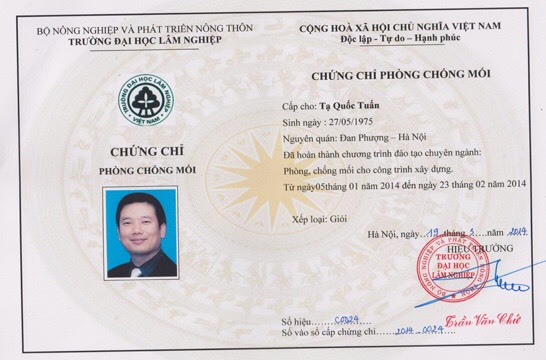 Giấy phép Cục Bảo Vệ Thực Vật